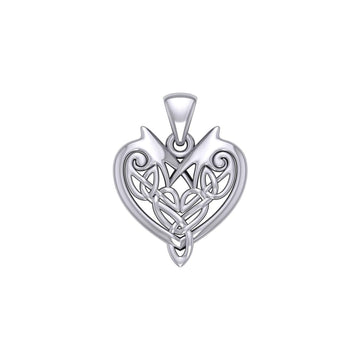 Joyous Celtic Heart Silver Pendant TP3515 - Jewelry